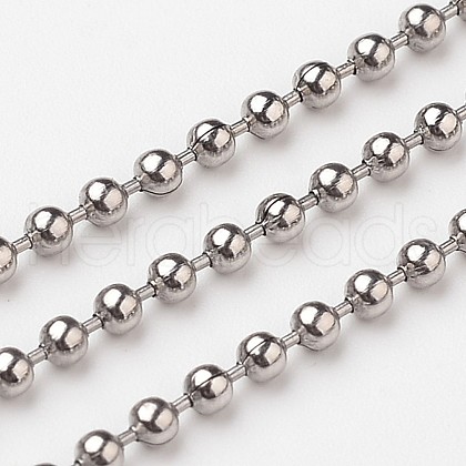 304 Stainless Steel Ball Chains CHS-A002B-2.0mm-1