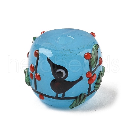 Handmade Lampwork Bumpy Beads LAMP-M025-01C-1
