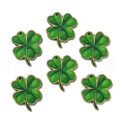 St. Patrick's Day Themes Printed Wood Pendants WOOD-V002-02C-1