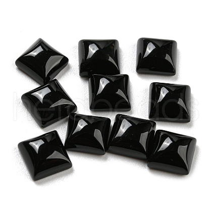 Natural Black Onyx Cabochons G-P513-03A-01-1