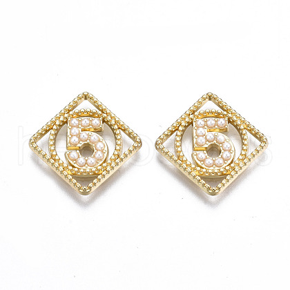Rack Plating Alloy CAbochons PALLOY-S132-221-RS-1