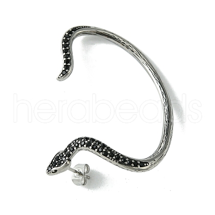 316 Surgical Stainless Steel Cuff Earrings EJEW-E300-02AS-03-1