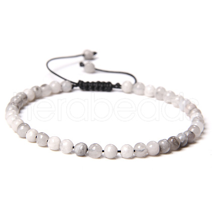 Adjustable Women's Crazy Agate Beaded Bracelet CN3407-25-1