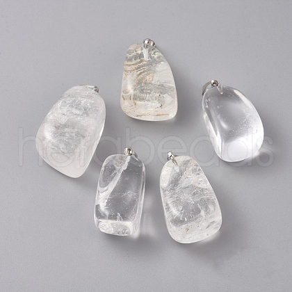Natural Quartz Crystal Pendants G-k302-B24-1