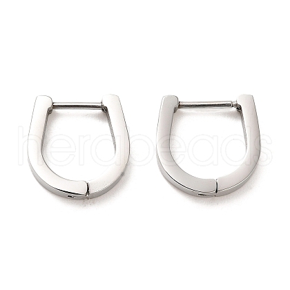 202 Stainless Steel Hoop Earrings EJEW-C076-06A-P-1