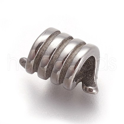 Retro 316 Surgical Stainless Steel European Style Beads OPDL-L013-06AS-1