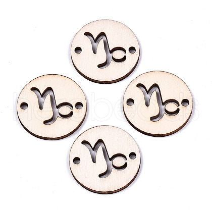 Unfinished Natural Poplar Wood Links Connectors WOOD-S045-139B-09-1