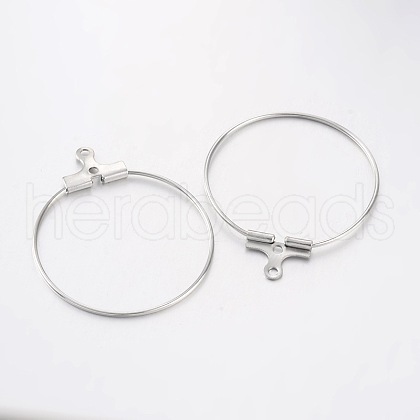 Rack Plating Brass Ring Hoop Earrings X-KK-L125-01P-1