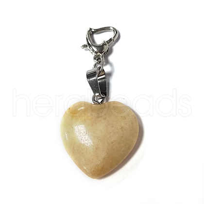 Natural Topaz Jade Pendant Decorations PALLOY-PH01402-13-1