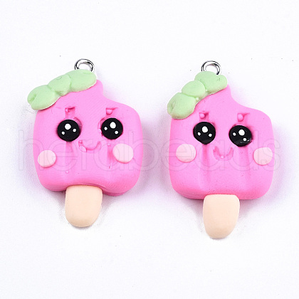 Handmade Polymer Clay Charms CLAY-T016-63E-1