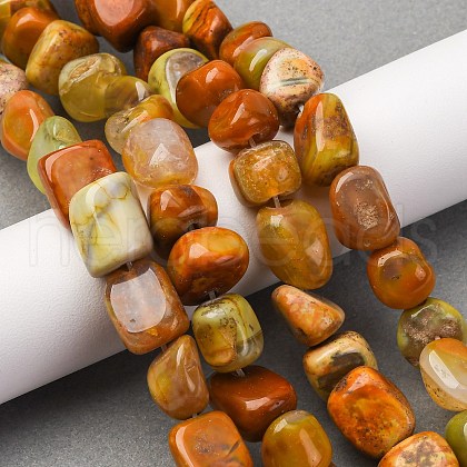 Natural Agate Beads Strands G-RM241227-05-1