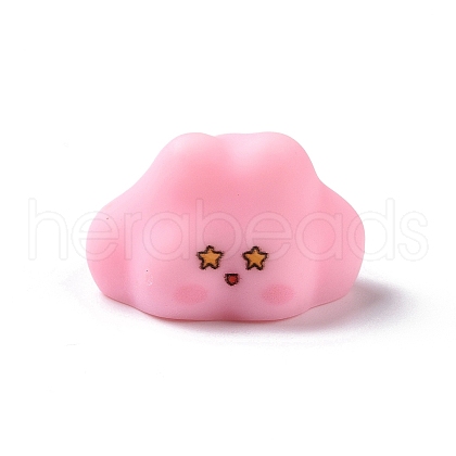 Cute Opaque Resin Cabochons RESI-L037-02E-1