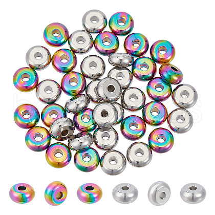 Unicraftale 40Pcs 2 Styles 201 & 304 Stainless Steel Beads Sets STAS-UN0051-97-1