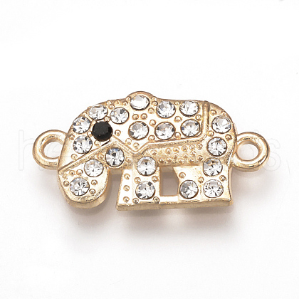 Alloy Rhinestone Links connectors X-ALRI-T004-19LG-1