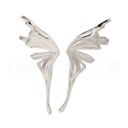 Teardrop Brass Stud Earrings EJEW-R162-11P-1