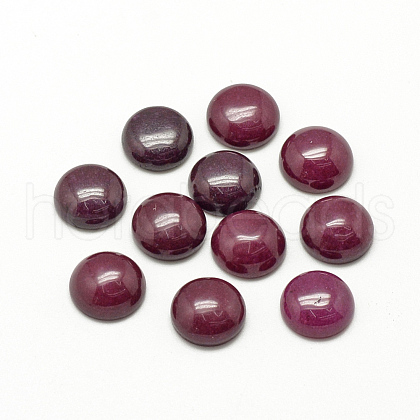 Natural White Jade Cabochons G-R416-12mm-09-1