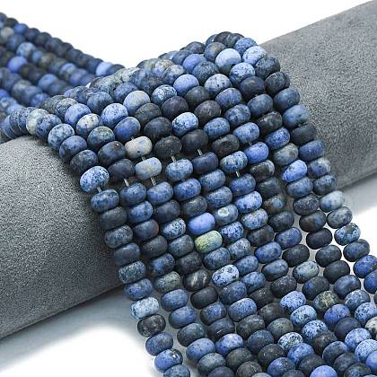 Natural Dumortierite Beads Strands G-P575-A03-8x5mm-1