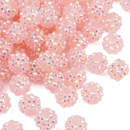 AB-Color Resin Rhinestone Beads RESI-S315-10x12-19-1