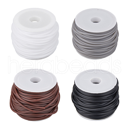 DICOSMETIC 40M 4 Colors Hollow Pipe PVC Tubular Synthetic Rubber Cord RCOR-DC0001-01-1
