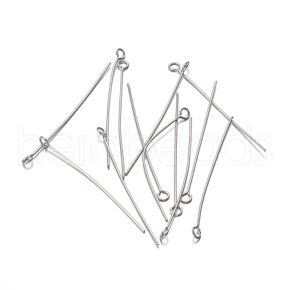 304 Stainless Steel Eye Pins STAS-O105-01P-0.6x40mm-1