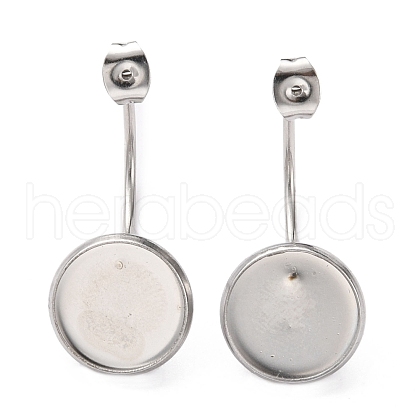 304 Stainless Steel Earring Hooks STAS-H124-19P-1