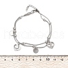304 Stainless Steel Multi-strand Bracelets BJEW-Q038-08P-5