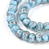 Luminous Handmade Gold Foil Glass Beads Strands FOIL-N029-02A-04-4