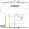 Beebeecraft 10Pcs Brass Cable Chain Necklaces Set MAK-BBC0001-12A-2