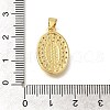 Rack Plating Brass with Cubic Zirconia Pendants KK-Z086-33G-03-3