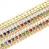 Iron Rhinestone Cup Chains CH-T006-04G-02-1