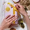 Self Adhesive Gold Foil Embossed Stickers DIY-WH0211-375-6
