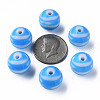 Opaque Striped Acrylic Beads MACR-S373-27B-09-4