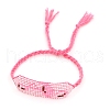 Friendship Flamingo Loom Pattern Seed Beads Bracelets for Women BJEW-Z013-30-4