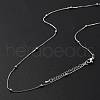 Brass Satellite Chains Necklaces for Women NJEW-D302-33P-3