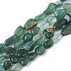Natural Green Onyx Agate Beads Strands G-S363-047-1