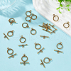 GOMAKERER 150Pcs Tibetan Style Alloy Toggle Clasps FIND-GO0002-99AG-4