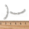 Alloy Curved Bamboo Stick Connector Charms PALLOY-S044-07A-P-3