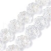 Transparent Electroplate Glass Beads Strands EGLA-N012-16-1