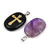 Natural Mixed Stone Pendants G-S392-01B-2
