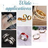 Unicraftale 16Pcs 8 Size 201 Stainless Steel Grooved Finger Ring for Men Women RJEW-UN0002-37-7