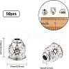 Tibetan Style Alloy Cord End Caps PALLOY-FH0001-39AS-LF-2