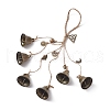 Halloween Iron & Alloy Protective Witch Bells for Doorknob Hanging Ornaments HJEW-JM01894-1