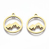 201 Stainless Steel Pendants STAS-Q240-033G-1