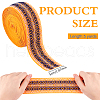 Vintage Jacquard Polyester Ribbon SRIB-WH0011-265-2