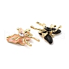 Rack Plating Alloy Resin Pendants PALLOY-K010-20G-3