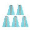 Opaque Resin & Wood Pendants RESI-T057-51A-1