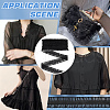 FINGERINSPIRE 10M Polycotton Pleated Elastic Lace Ribbon OCOR-FG0002-62A-01-6