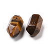 Natural Tiger Eye Double Terminal Pointed Pendants G-C007-02A-20-3