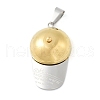304 Stainless Steel Pendants STAS-K283-09G-1
