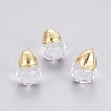 Faceted Glass Pendants GLAA-G071-01G-1